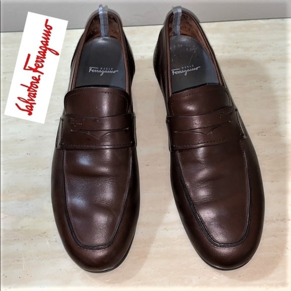 Salvatore Ferragamo Other - Ferragamo Size 11 Brown Dress Shoes